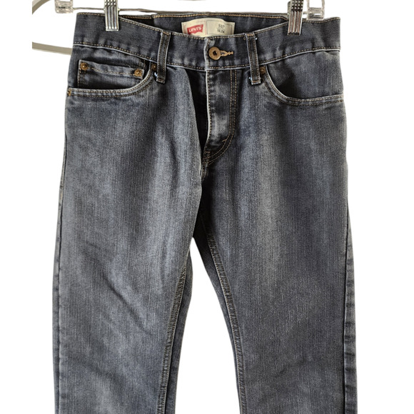 Levis 511 Slim Denim Jeans Dark-Wash Boy Size 16 Men's W28/L28 - Picture 2 of 6